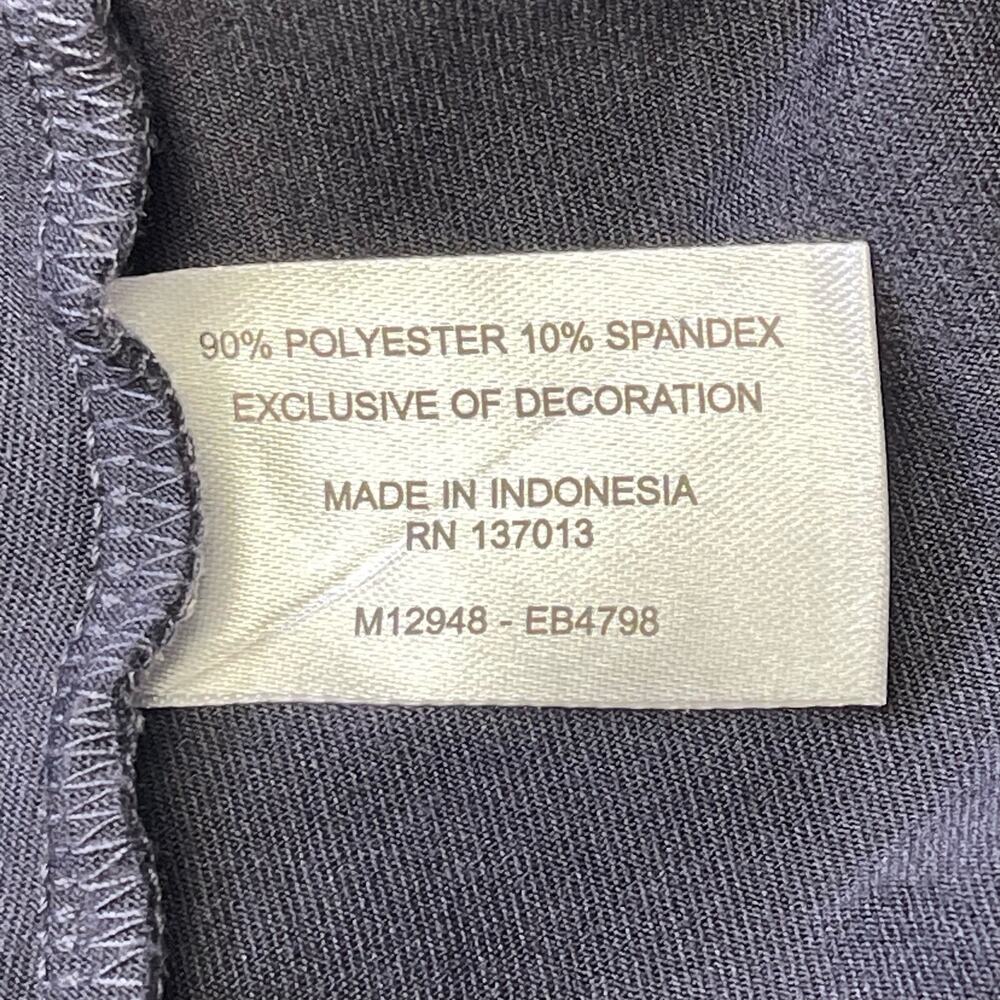 Eddie Bauer gray 1/4 zip pullover long sleeve ruched soft lightweight size M - Picture 4 of 7